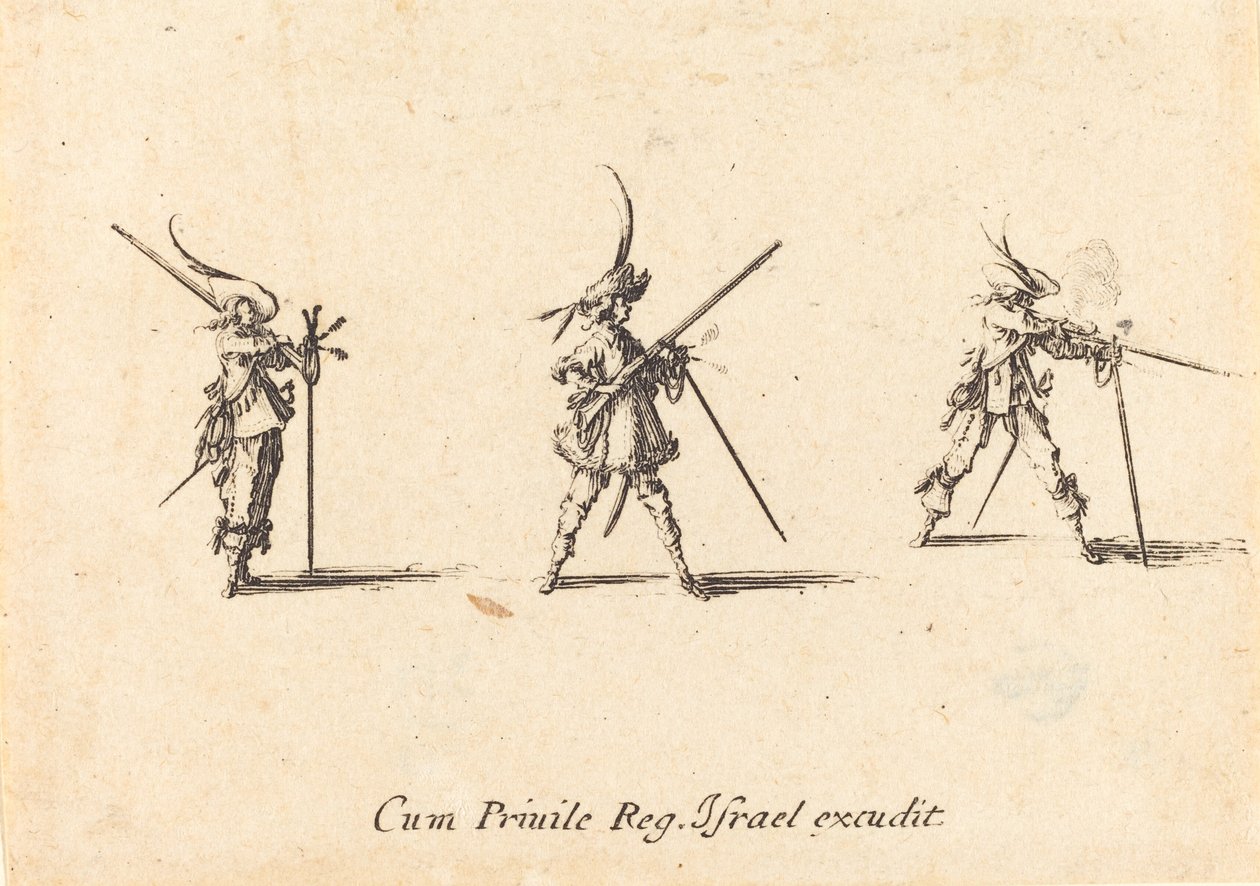 Střelba z muškety od Jacques Callot