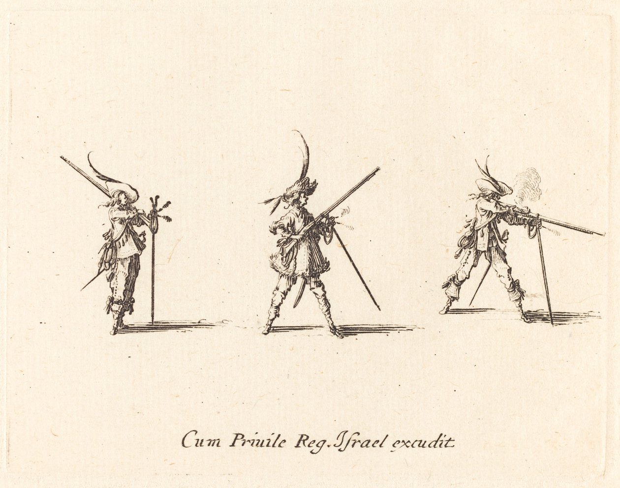 Střelba z muškety od Jacques Callot