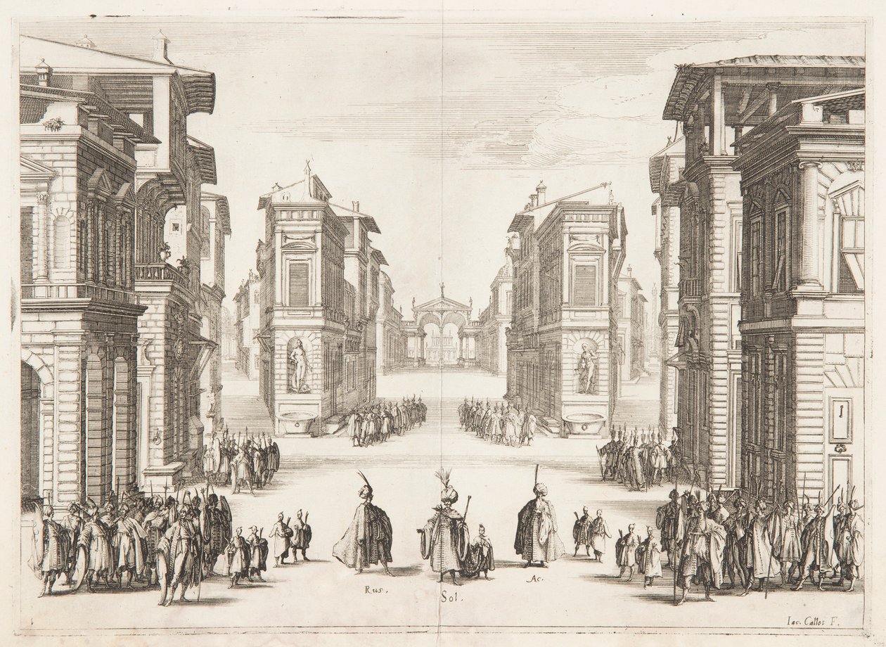 První Solimanův akt od Jacques Callot