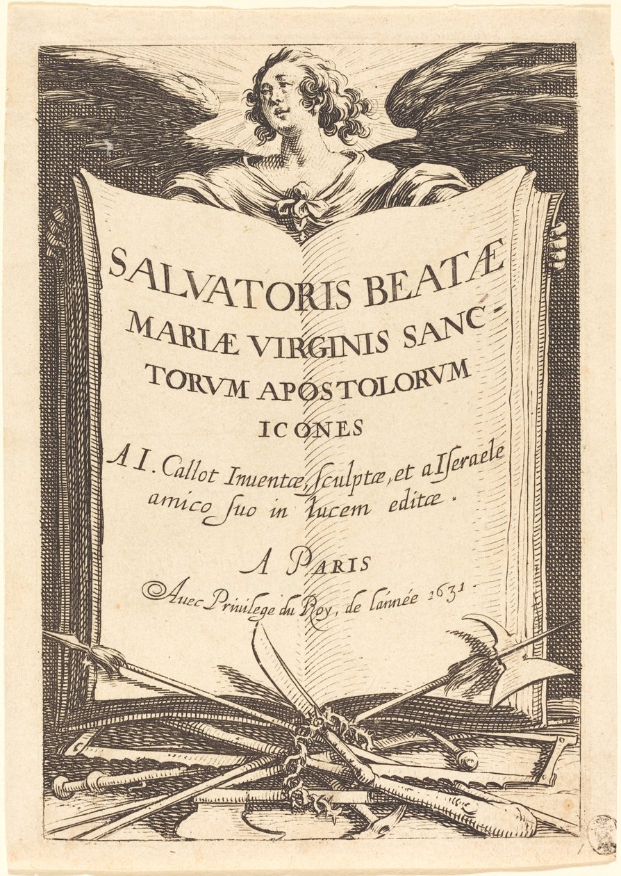 Frontispis pro „Velké apoštoly“ od Jacques Callot