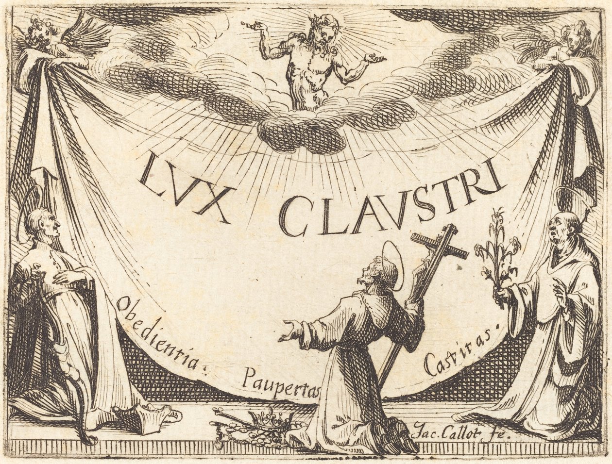 Frontispis pro "Světlo kláštera" od Jacques Callot