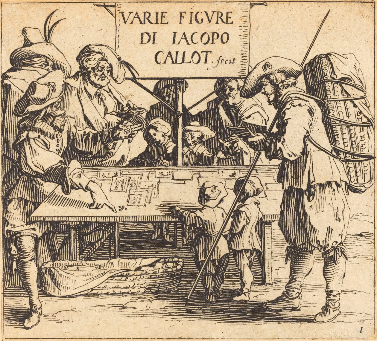 Frontispis pro Varie Figure, c. 1621. od Jacques Callot