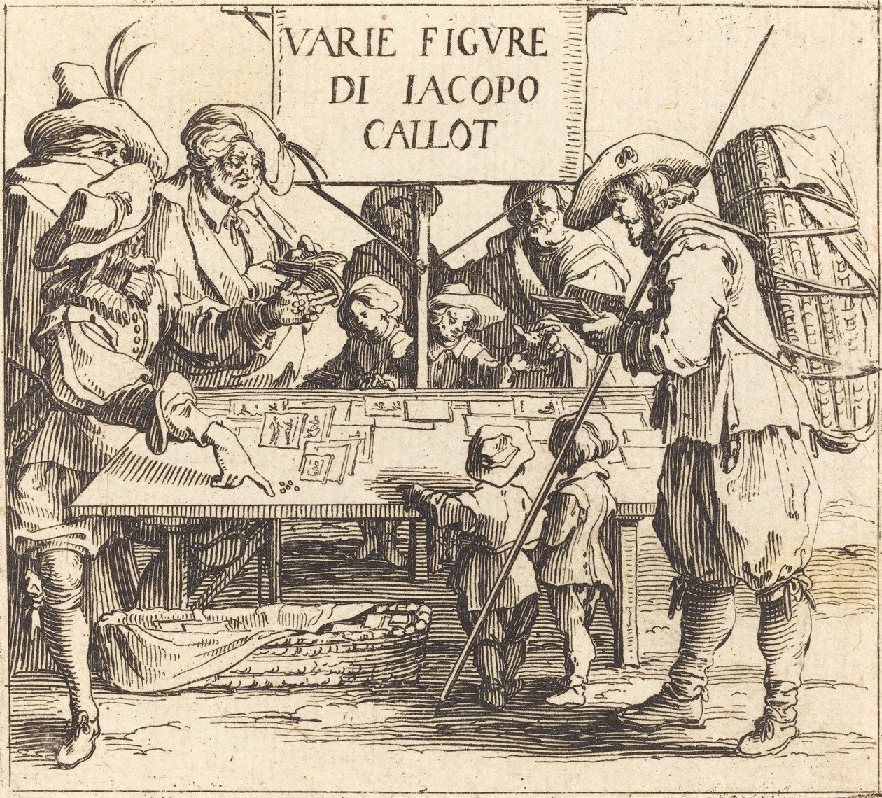 Frontispis pro Varie Figure, c. 1621. od Jacques Callot