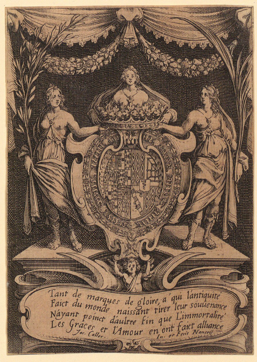 Frontispis, list 1 ze série „Turnaj“ od Jacques Callot