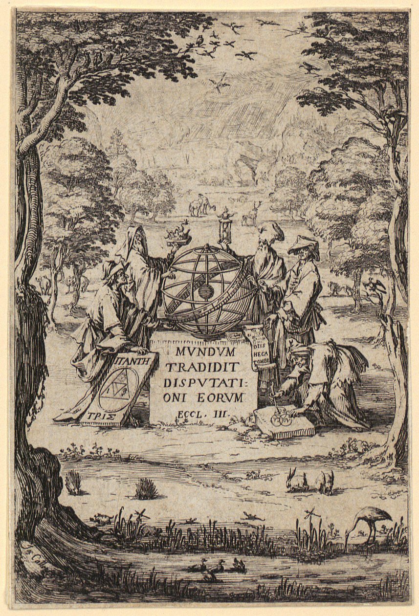 Frontispis k dílu „Sacra Cosmologia“ od Jacques Callot