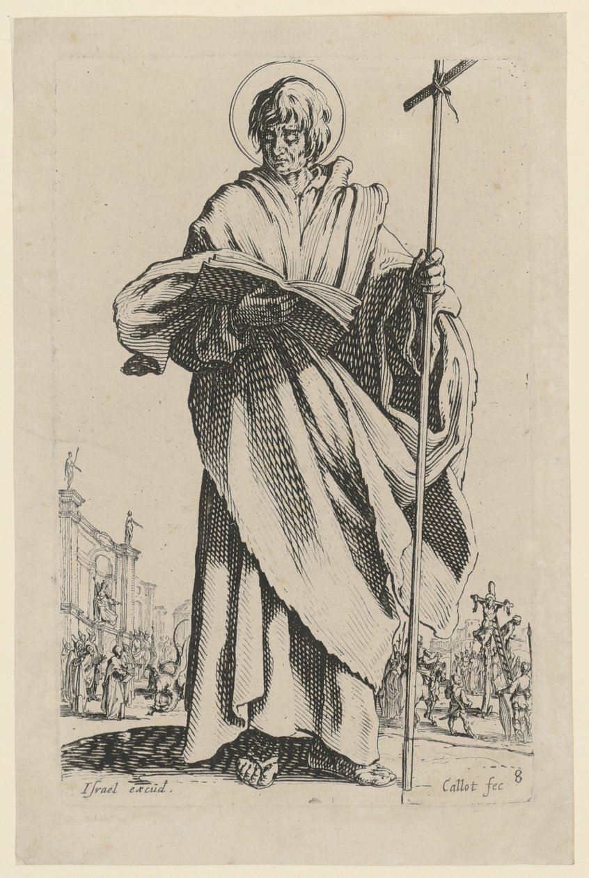 Svatý Filip, list 11 ze série „Ježíš, dvanáct apoštolů a Marie“ od Jacques Callot