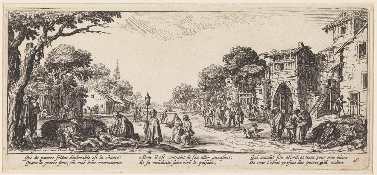 Poslední rozloučení s umírajícím od Jacques Callot