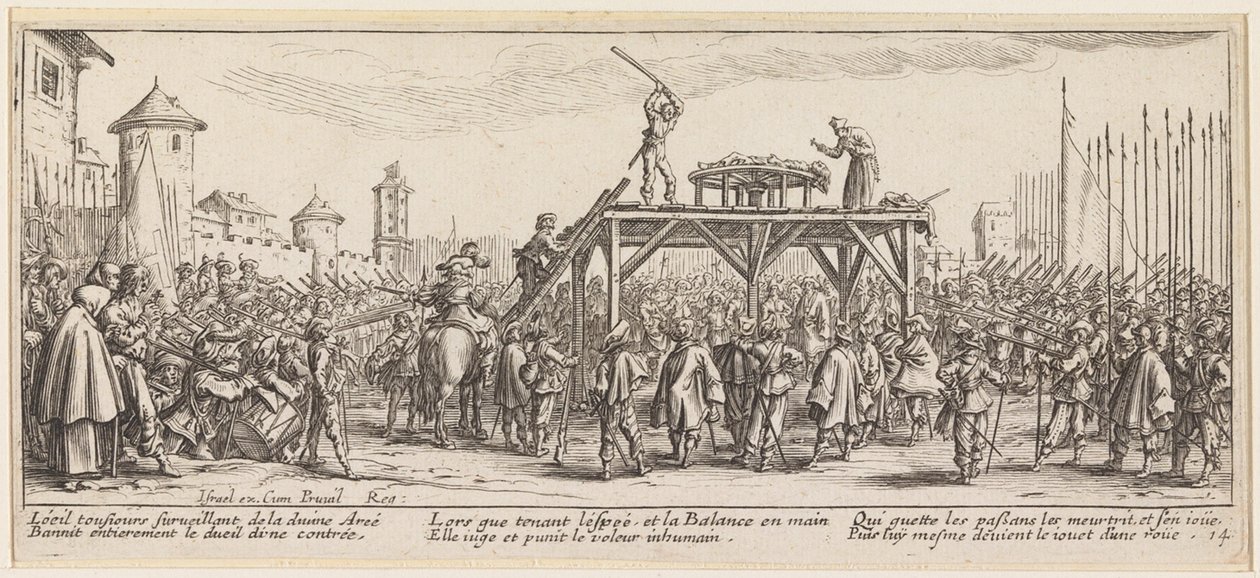Zlomení kola od Jacques Callot
