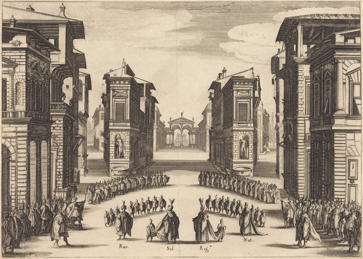 Il Solimano, dějství II od Jacques Callot