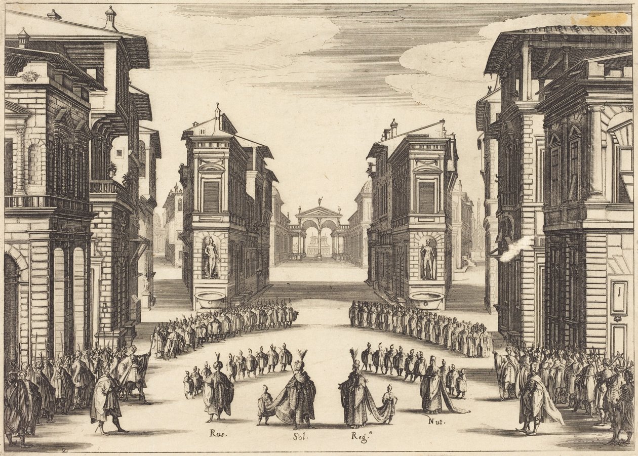 Il Solimano, dějství II od Jacques Callot