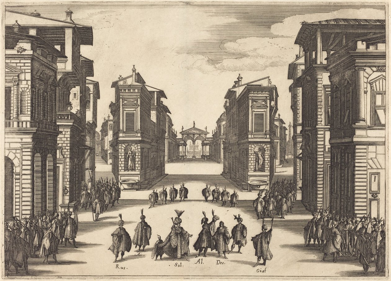 Il Solimano, IV. dějství od Jacques Callot