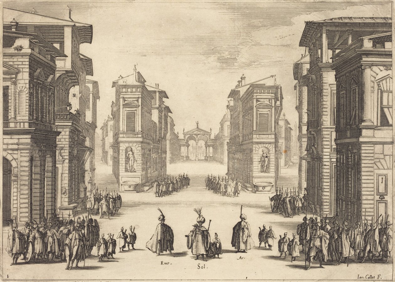 Solimano, 1. jednání od Jacques Callot