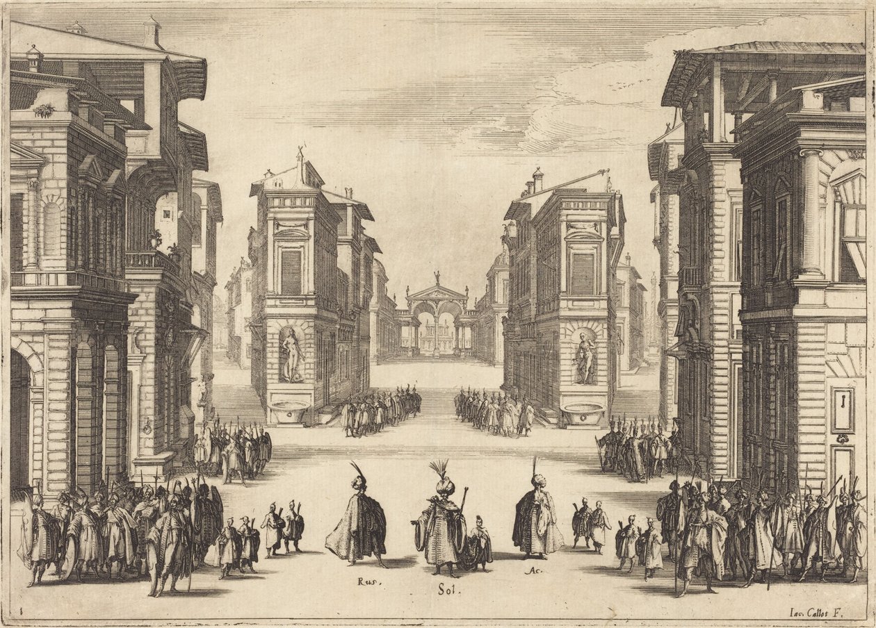 Solimano, 1. jednání od Jacques Callot