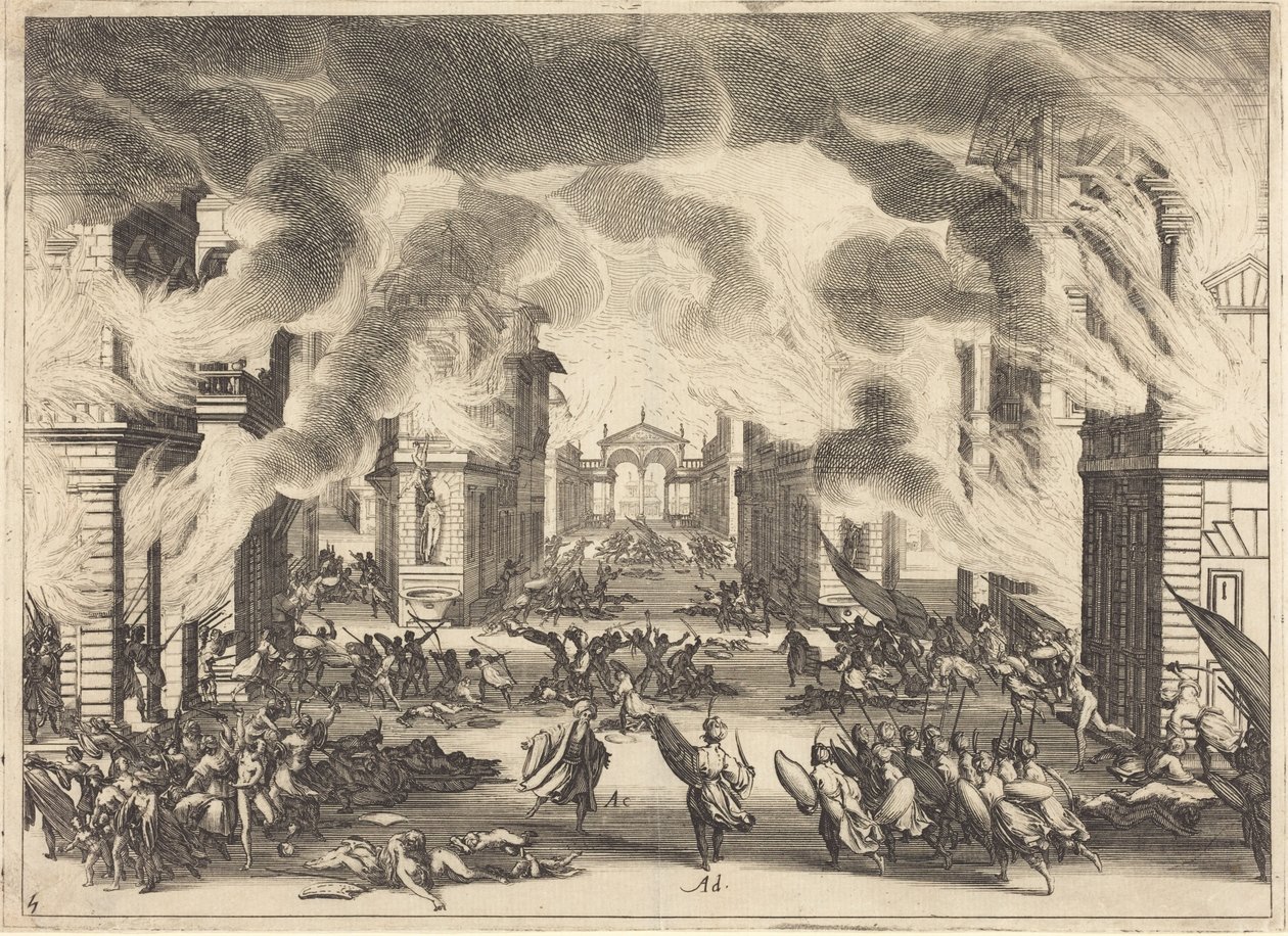 Il Solimano, dějství V od Jacques Callot