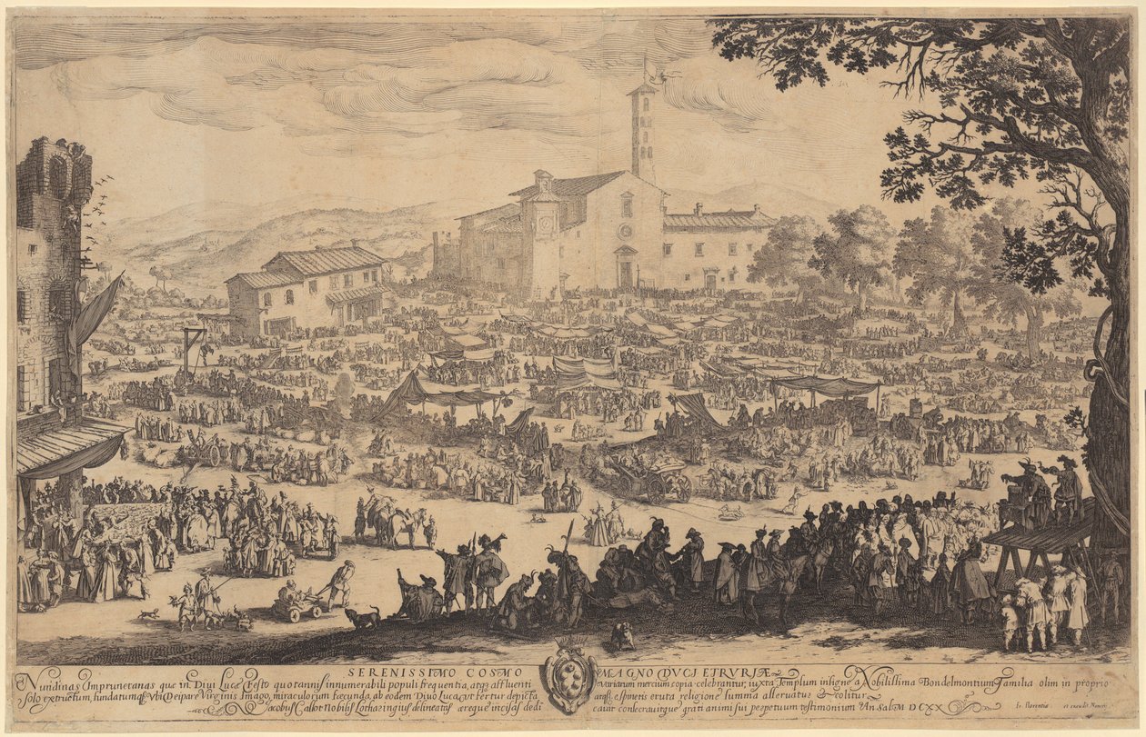Jarmark v Imprunetě od Jacques Callot