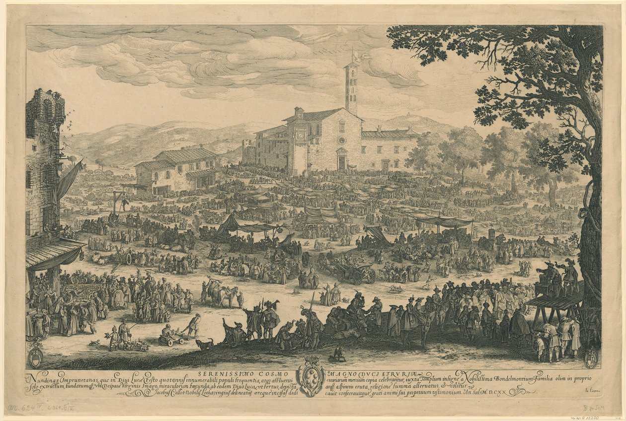 Jarmark v Imprunetě [florentská verze] od Jacques Callot