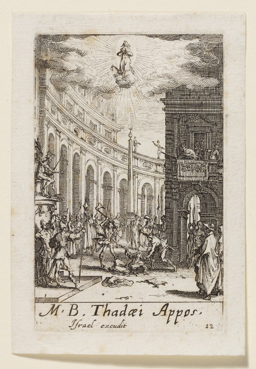 Juda apoštol (Thadaei Appos.) od Jacques Callot