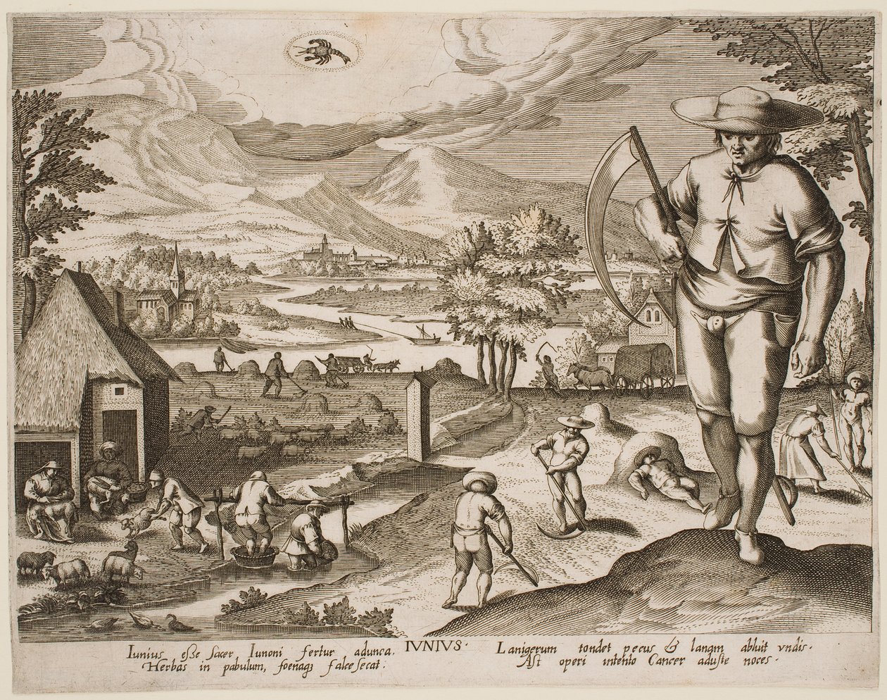 Červen, ze série „Měsíce“ od Jacques Callot
