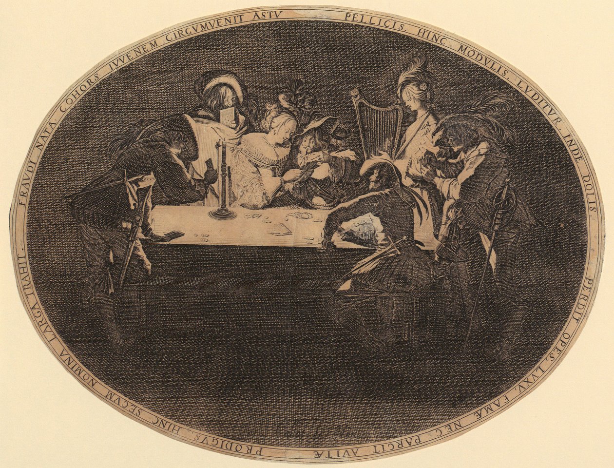 Hráči karet od Jacques Callot