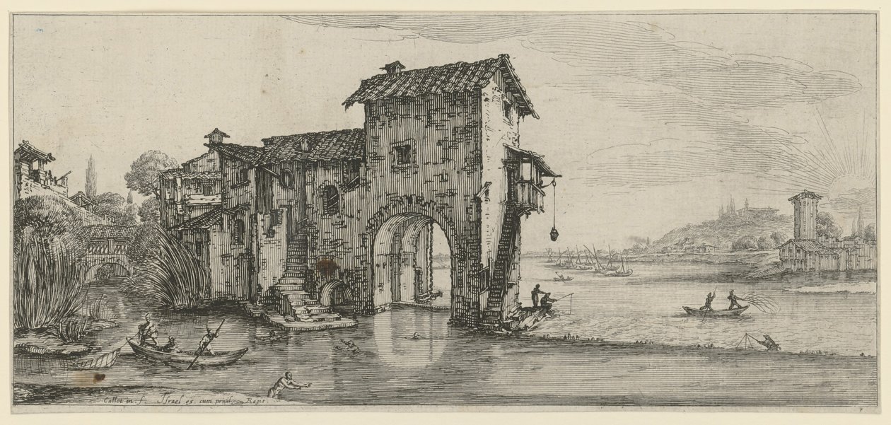 Malý přístav od Jacques Callot
