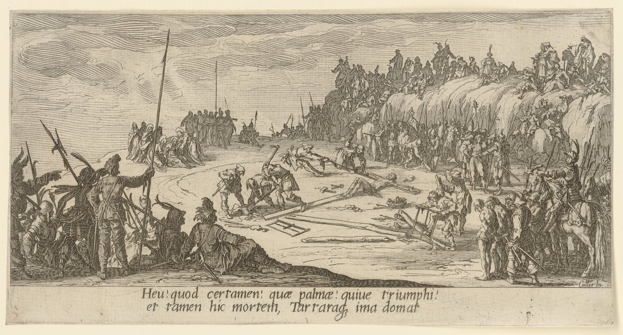 Ukřižování od Jacques Callot