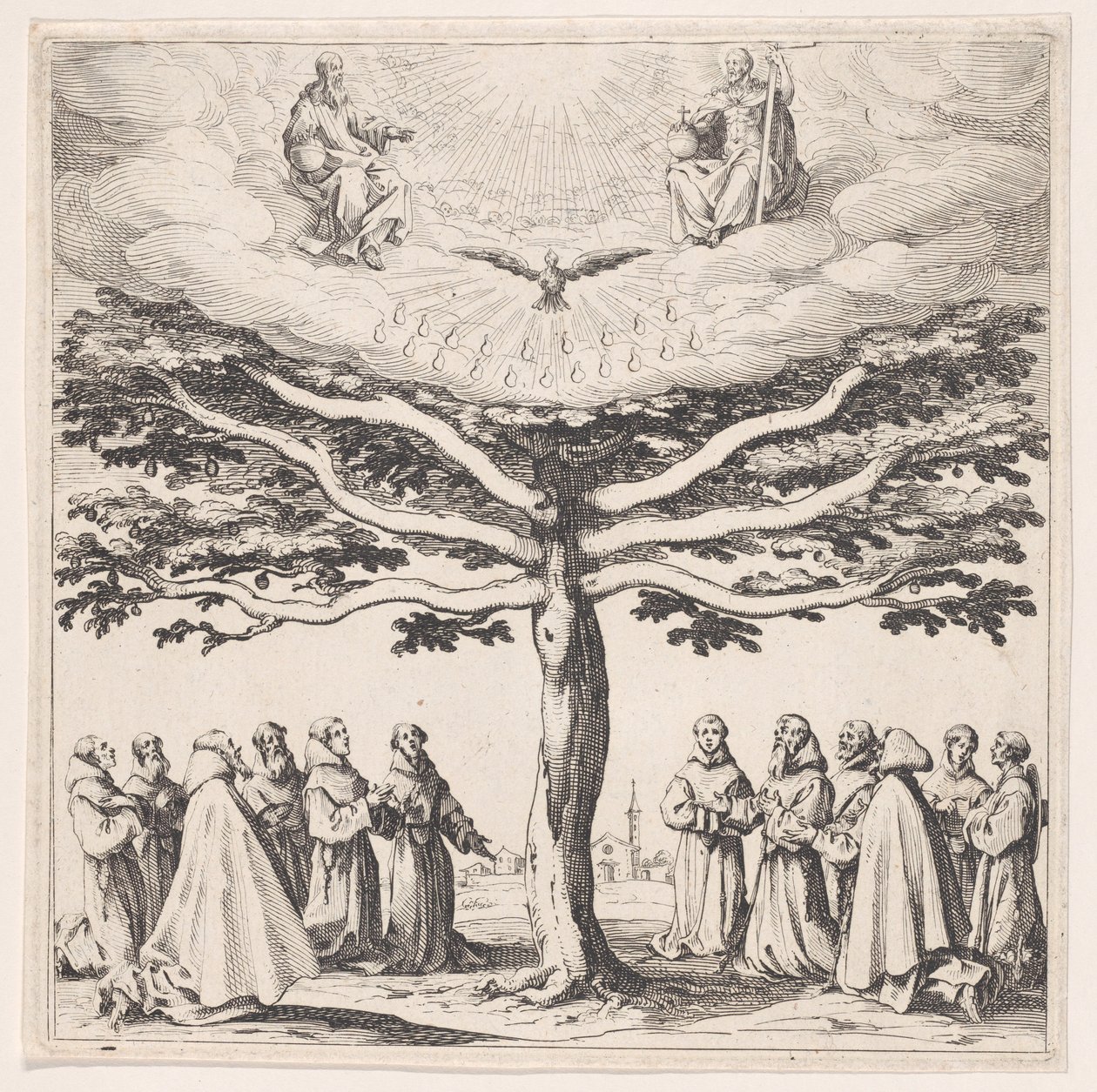 Strom svatého Františka od Jacques Callot