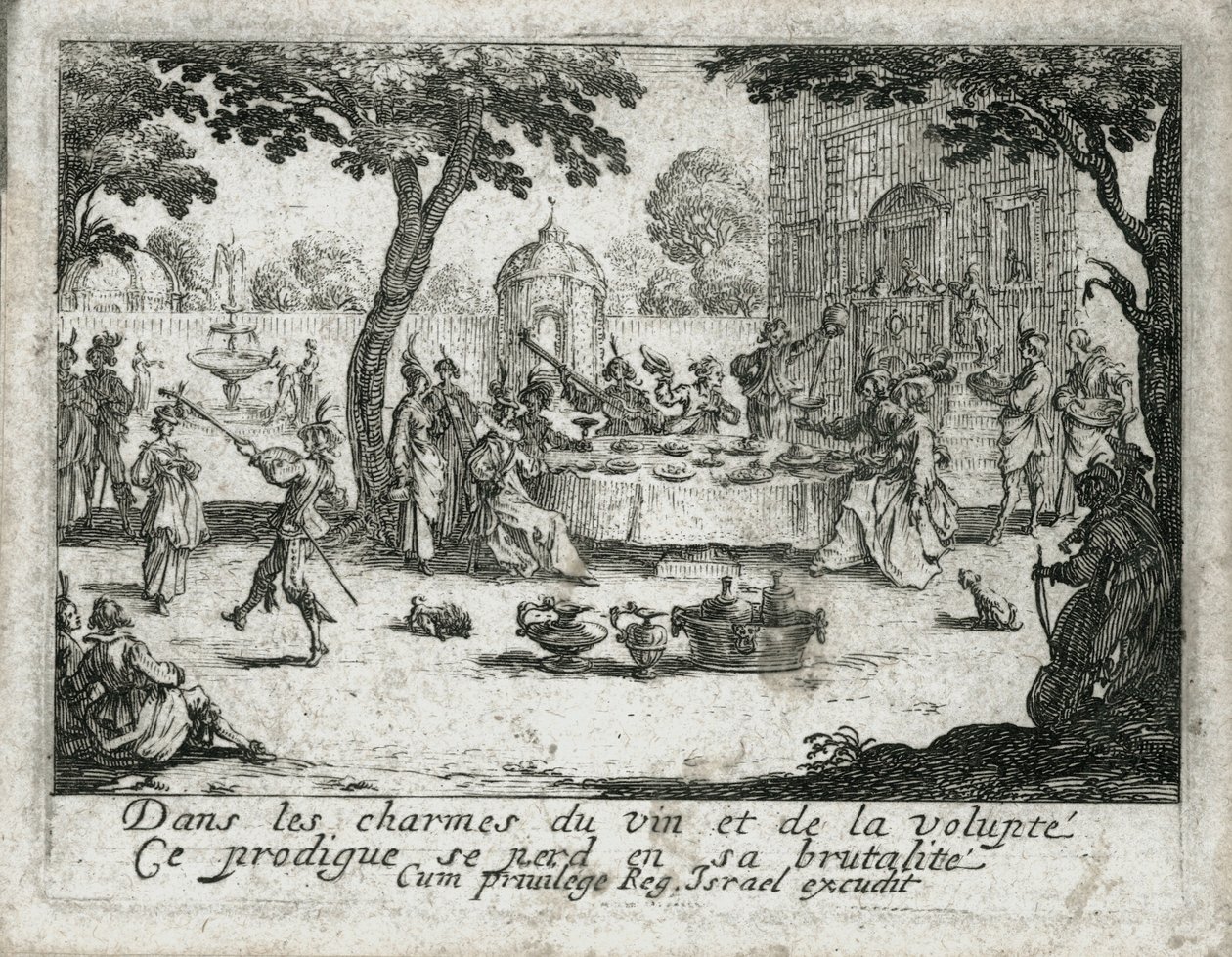Život marnotratného syna ... (rytina) od Jacques Callot