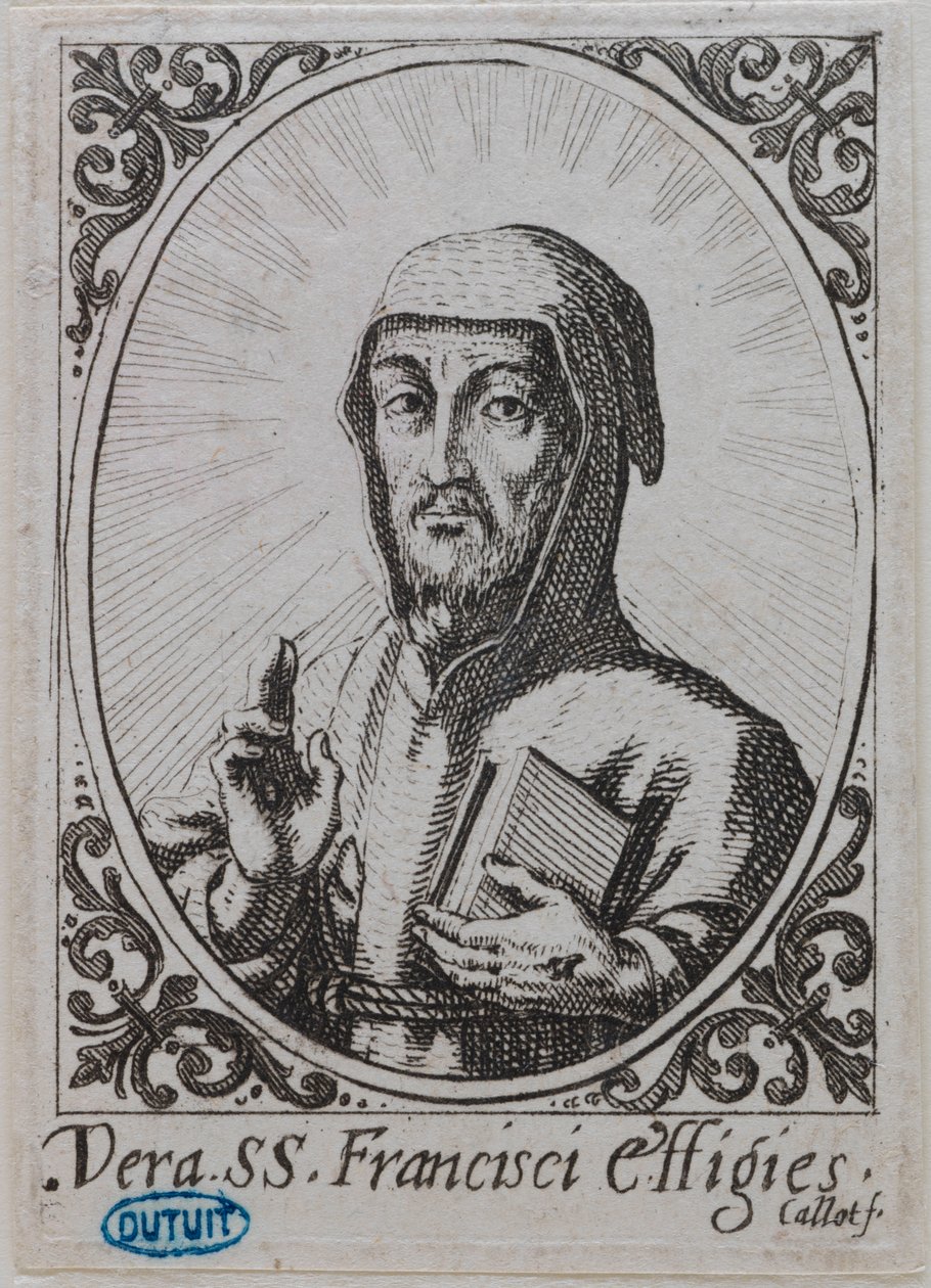 Das wahre Abbild des Heiligen Franziskus (Lieure 370, Meaume 142) od Jacques Callot