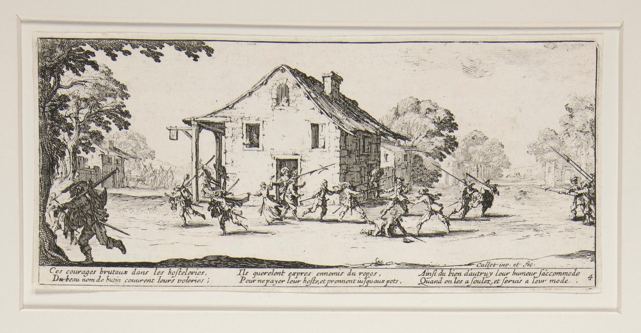 The Marauder, deska 4 ze série The Great Miseries of War od Jacques Callot
