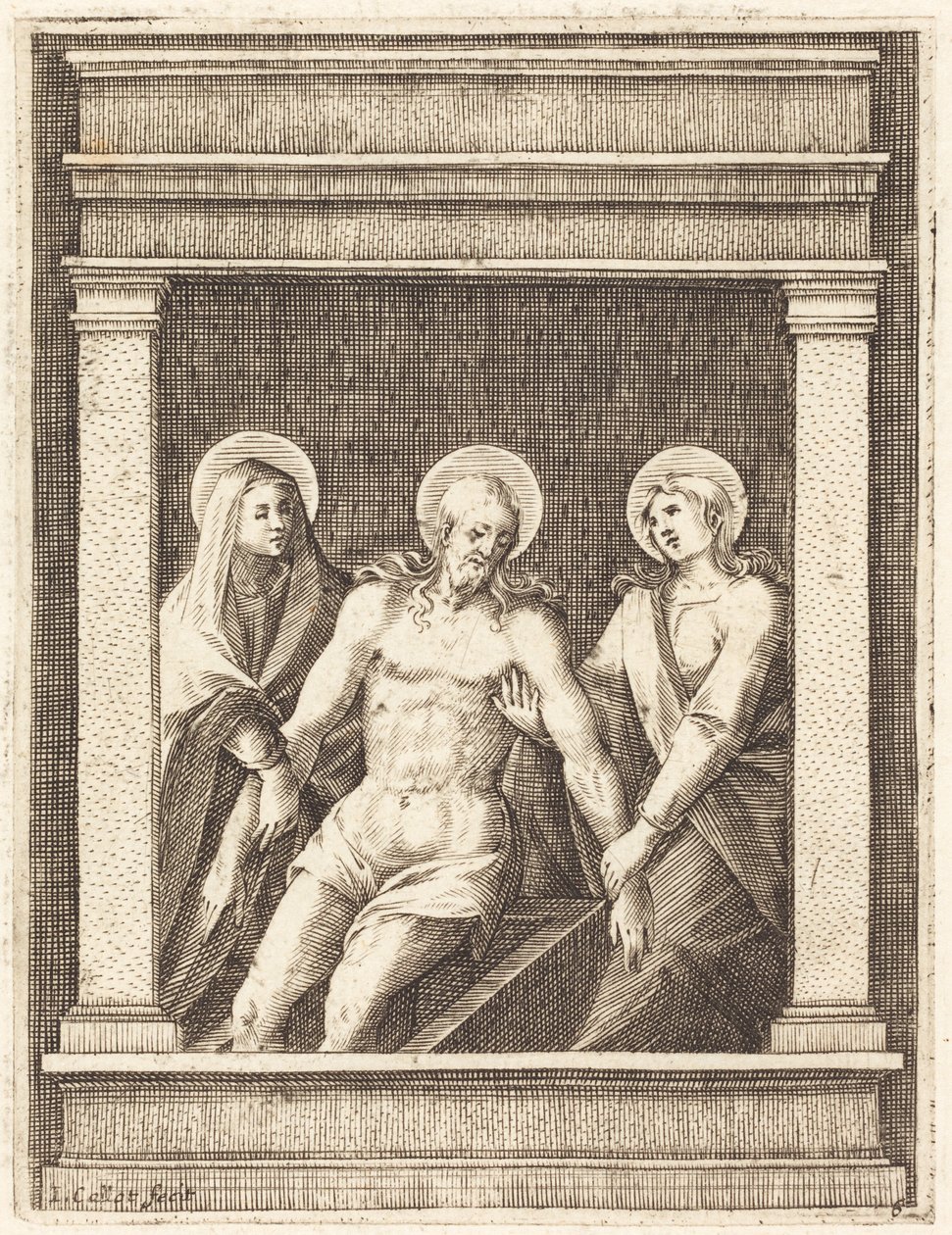 Oplakávání od Jacques Callot