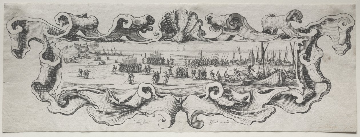 Vylodění vojsk od Jacques Callot