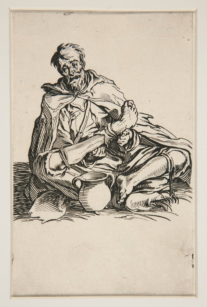 Malingreux - č. 13 v Les Gueux od Jacques Callot