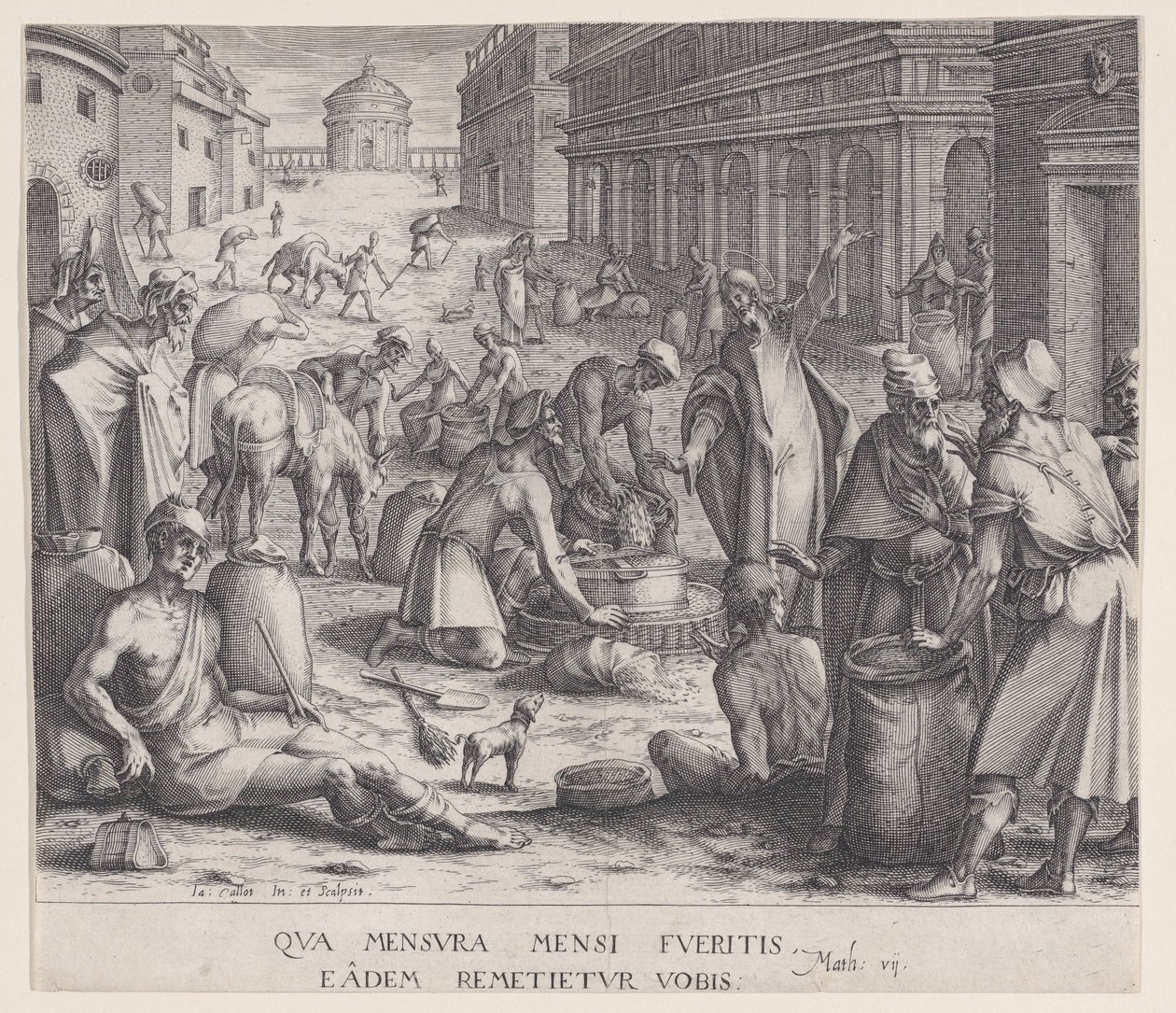 Měřitelé obilí od Jacques Callot