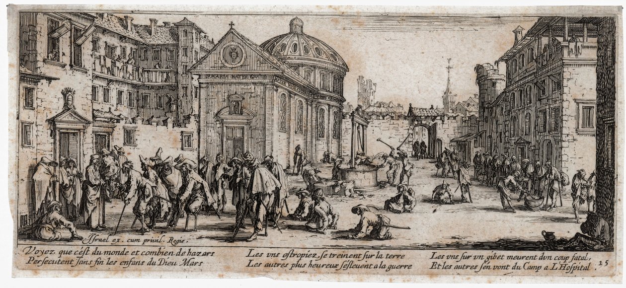 Bída a neštěstí války ... (rytina) od Jacques Callot