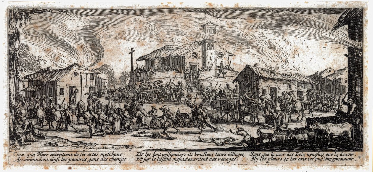 Bída a neštěstí války ... (rytina) od Jacques Callot