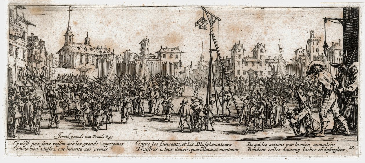 Bída a neštěstí války ... (rytina) od Jacques Callot