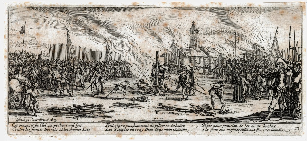 Bída a neštěstí války ... (rytina) od Jacques Callot