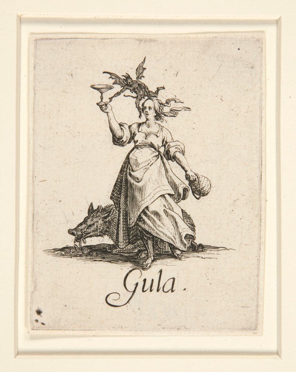 Sedm smrtelných hříchů: La Gourmandise (Obžerství) od Jacques Callot