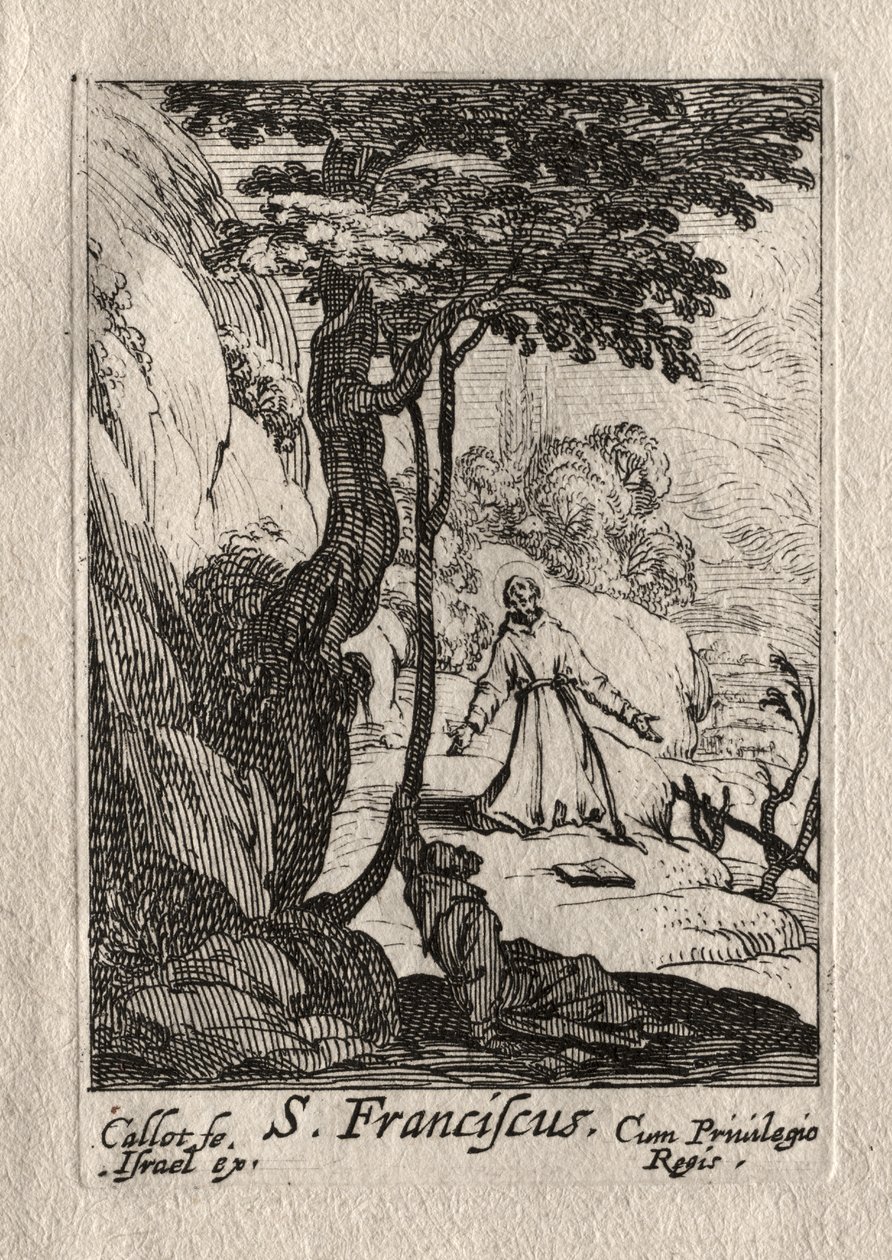 Kajícníci: sv. Francois od Jacques Callot