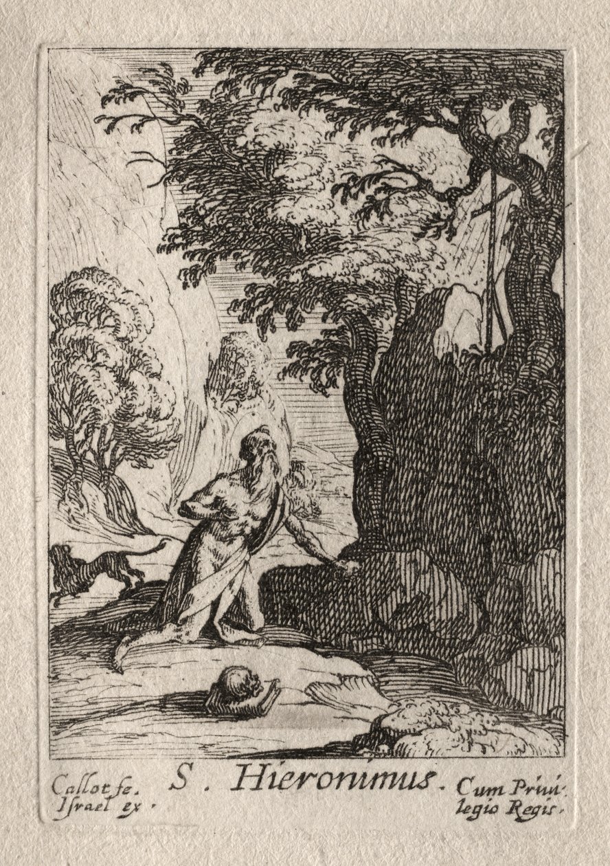 Kajícníci: sv. Jerome od Jacques Callot