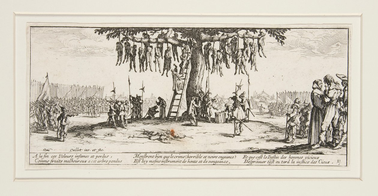 Velká válečná bída: N. 11 - Oběšení od Jacques Callot