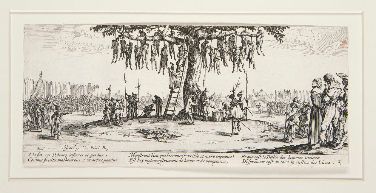 Velká válečná bída: N. 11 - Oběšení od Jacques Callot