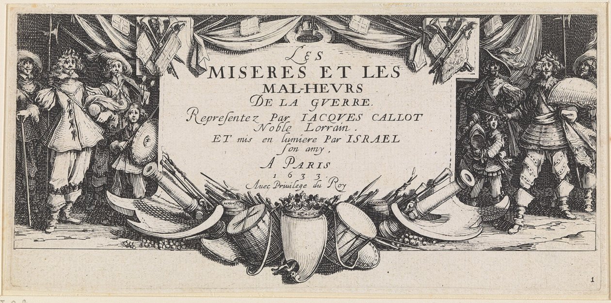 Bída a neštěstí války od Jacques Callot