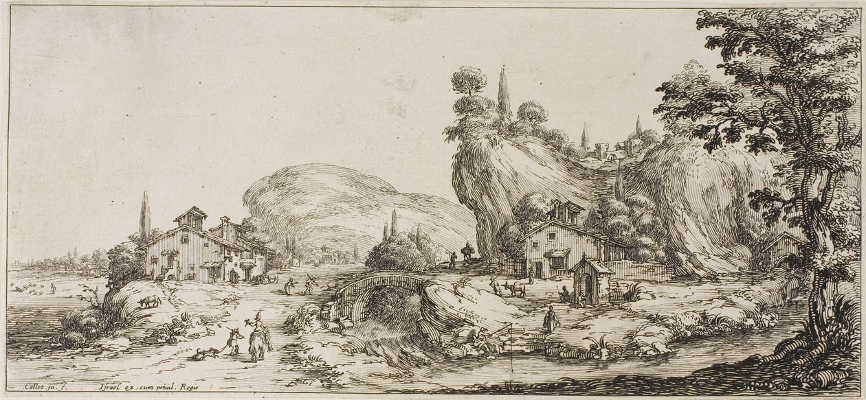 Načítání zboží z různých scén navržených ve Florencii od Jacques Callot