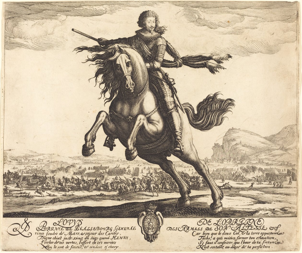Ludvík Lotrinský, princ z Phalsbourgu od Jacques Callot