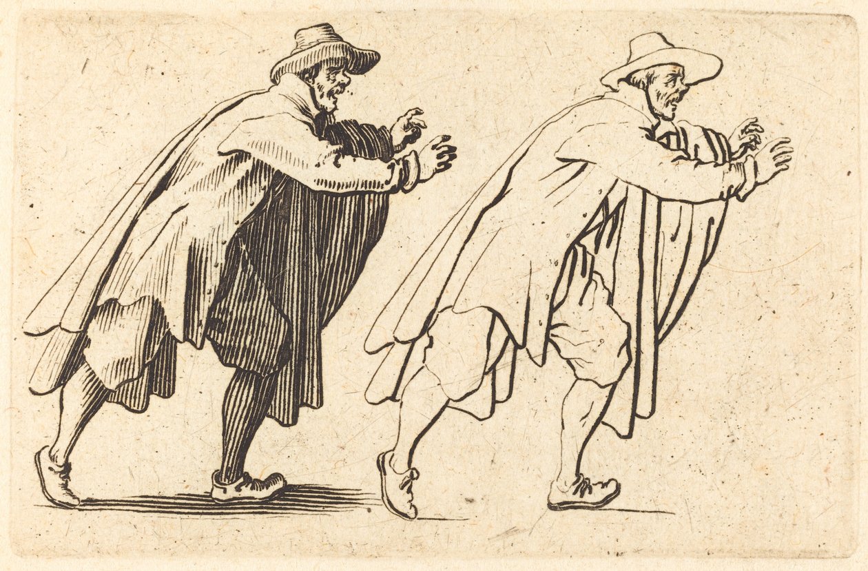 Muž se pohybuje náhle od Jacques Callot