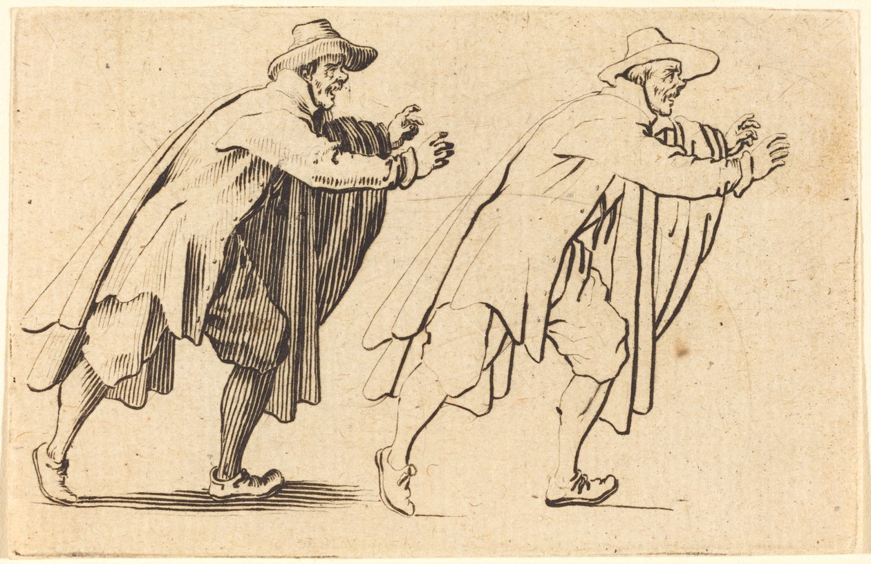 Muž se pohybuje náhle od Jacques Callot