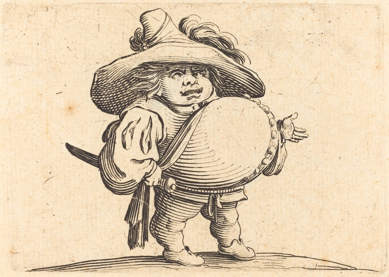 Muž s velkým břichem od Jacques Callot