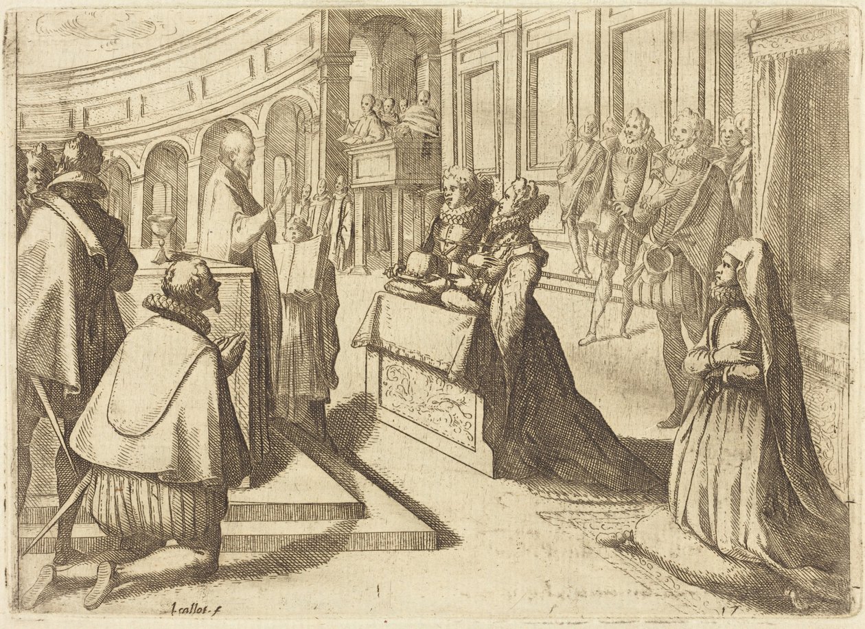 Svatba Markéty Rakouské a Filipa III. od Jacques Callot