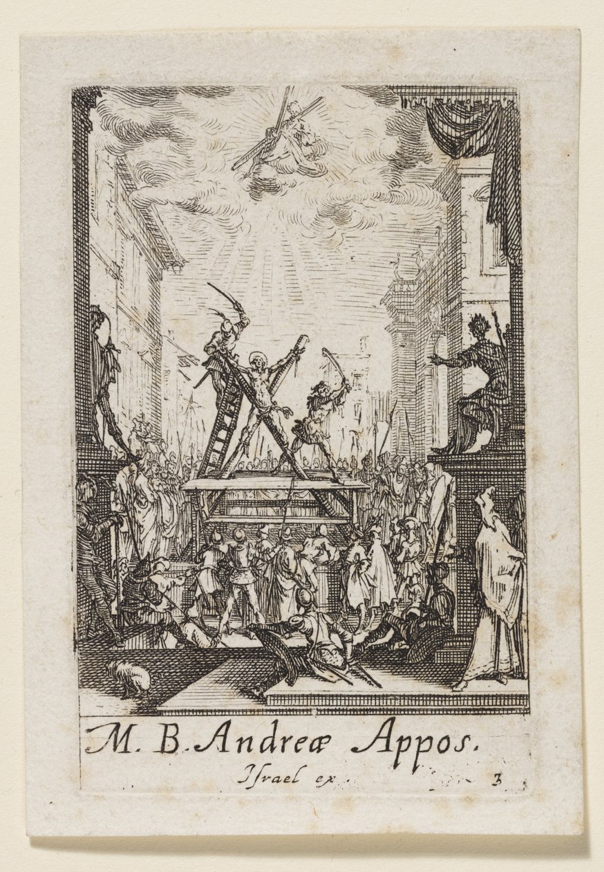 Mučednictví svatého apoštola Ondřeje (Mučednictví blahoslaveného apoštola Ondřeje) od Jacques Callot